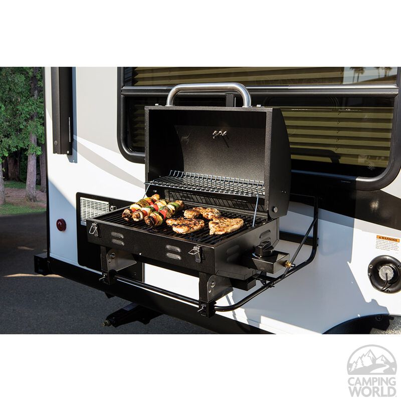 Portable RV Barbeque Grill, Black image number 3