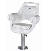 Wise Deluxe Pilot Chair w/15" Fixed Pedestal and Seat Swivel