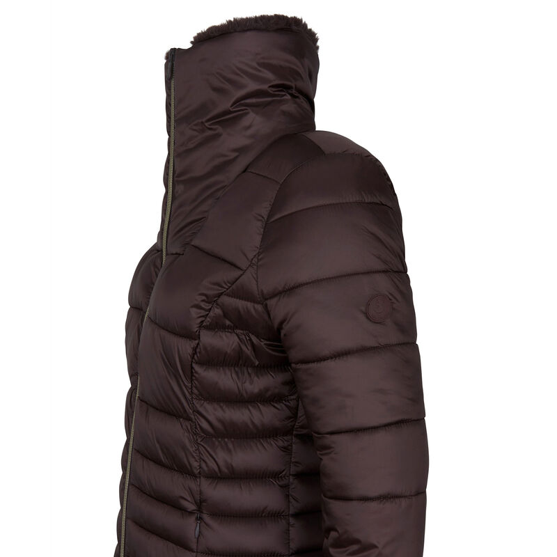 Save The Duck Women's Iris Long Quilted Winter Coat image number 5
