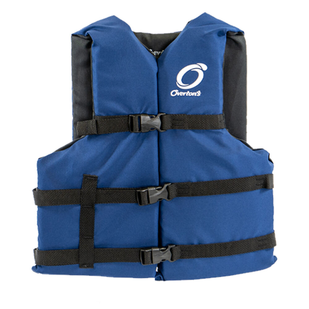 ADULT LIFE VEST Universal Type III Floatation Red Blue Jacket Storage Bag 4 Pk 