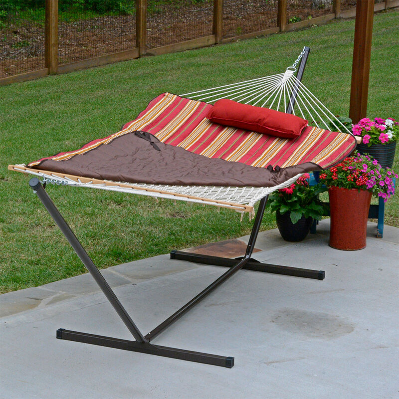 Algoma Rope Hammock, Stand, Pad, and Pillow Combination image number 27
