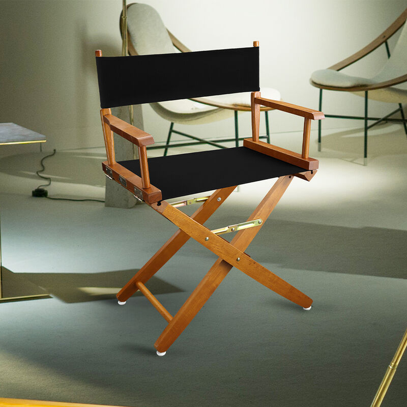 American Trails Extra-Wide Director's Chair, Mission Oak Frame, Navy image number 7