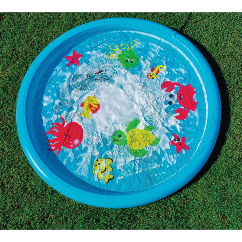 WOW Under the Sea 10' Inflatable Splash Pad Wading Pool with Sprinkler image number 2