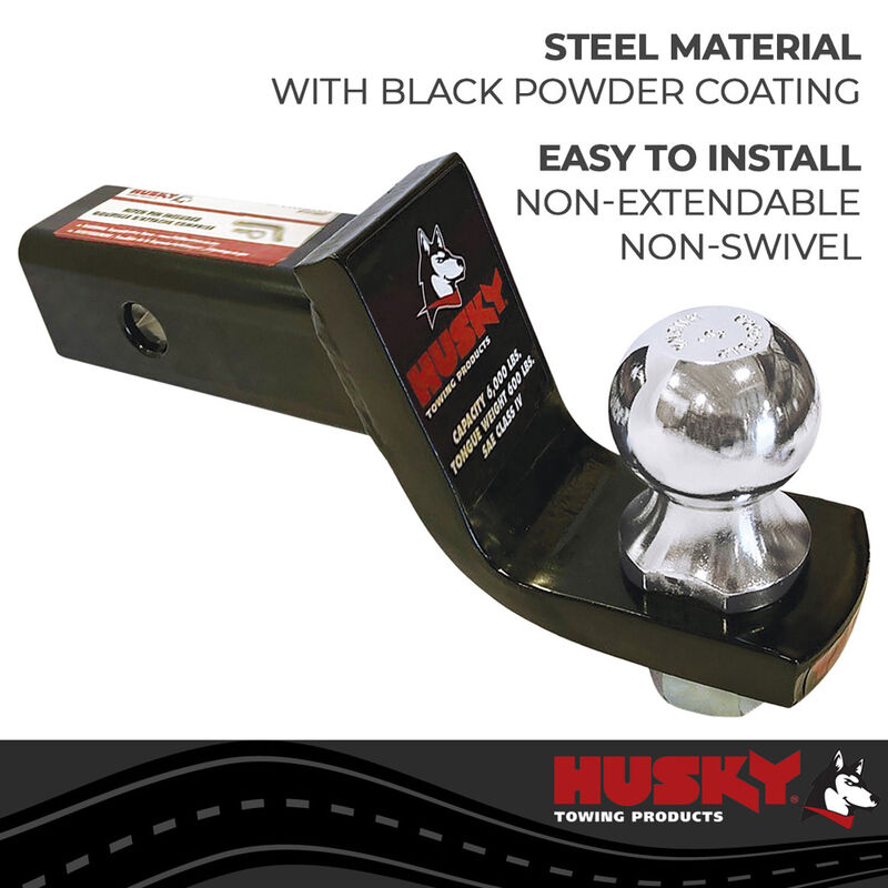 Husky Towing 2 Inch Receiver Trailer Hitch Ball Mount with 3-1/4" Drop image number 4