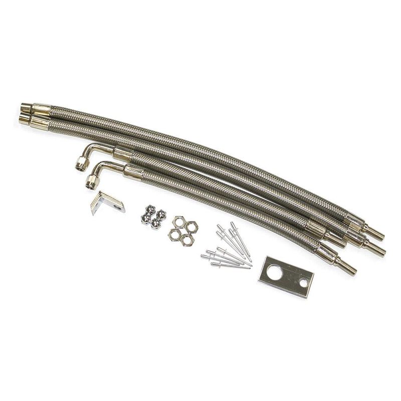 Dual Tire Inflators - Hub Mount Stainless Steel - 4 hose kit for 22&quot; wheels image number 1