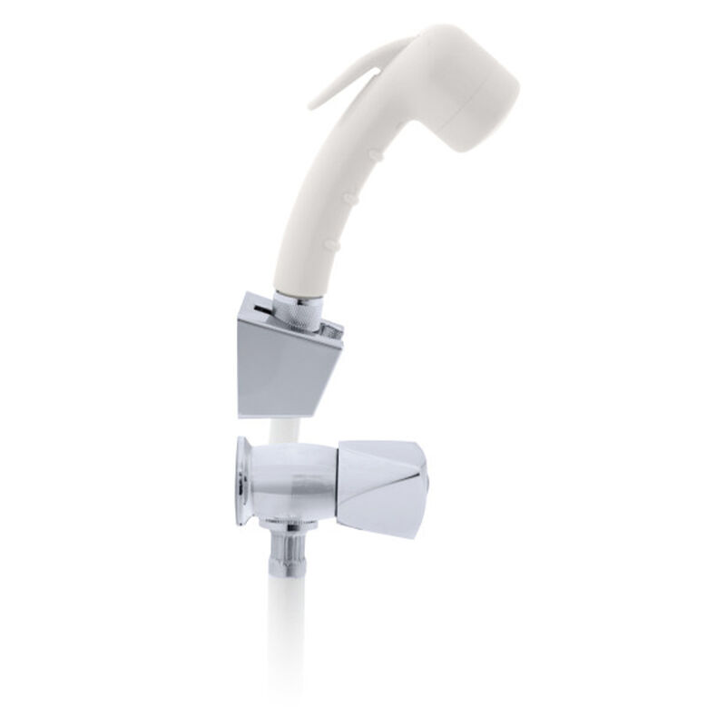 Ambassador Marine Trinidad External Shower Mixer, Chrome/Warm White image number 2