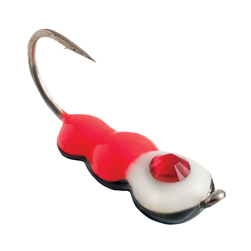 Clam Half Ant Drop Jig Red/White/Chartreuse 1/32 oz. Size 10 image number 5