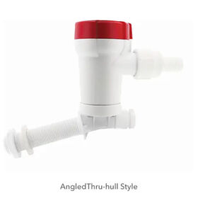 Rule 603C Livewell Pump, 800 GPH, Angled Thru-Hull