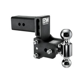 B&W Hitches Tow & Stow Class V Hitch Ball Mount, 21,000 GTW, 2100 Tongue Weight