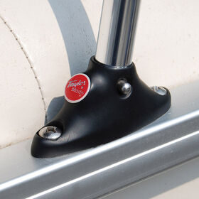 Pontoon Flag Pole Socket with Flag with Canadian Flag