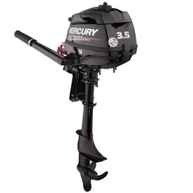 Mercury 3.5hp Tiller FourStroke Outboard Motor - 15" Shaft, Manual Tilt/Trim, Manual Start