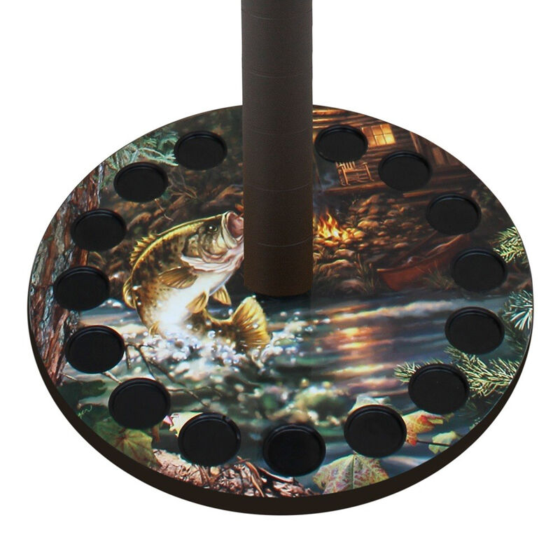 Rush Creek Creations Bass 16-Rod Round Rack image number 5