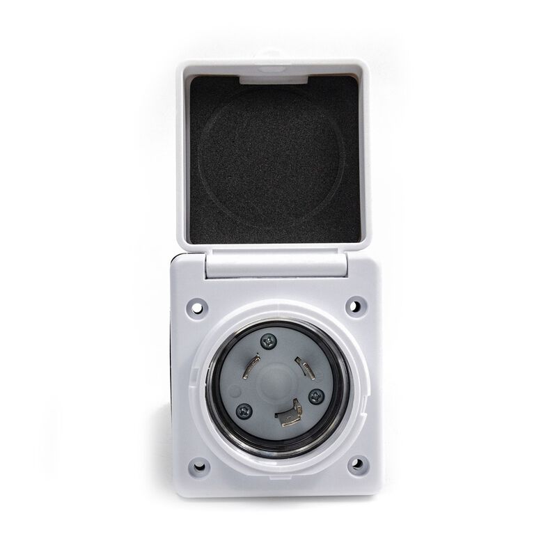 Electric World White 30A RV Inlet, ETL Certified Twist-Lock  image number 2
