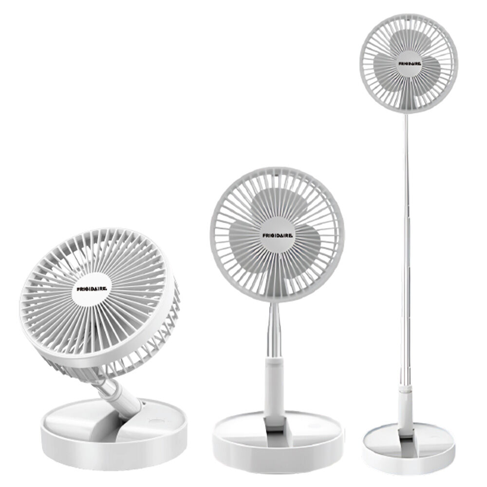 Frigidaire Rechargeable Folding Fan - White