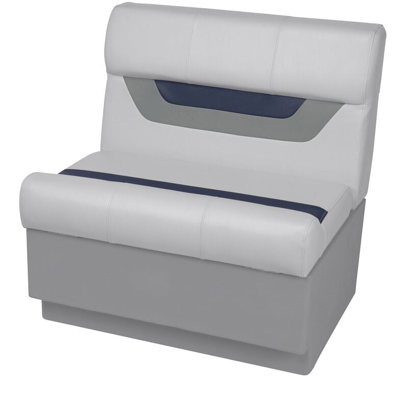 Toonmate Designer Pontoon 27" Wide Bench Seat, Sky Gray image number 1
