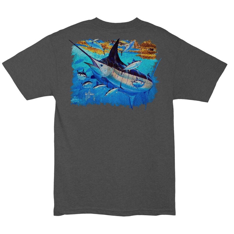 Guy Harvey Men's MOSAIC Pocketed Short-Sleeve Tee image number 1