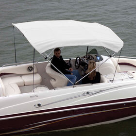 Shademate Polyester Stainless 4-Bow Bimini Top 8'L x 54''H 73''-78'' Wide