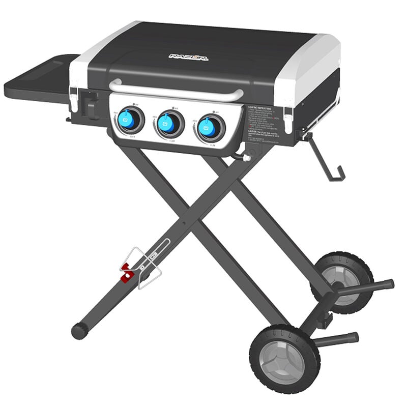 Razor Folding 3-Burner Griddle with Cart image number 6