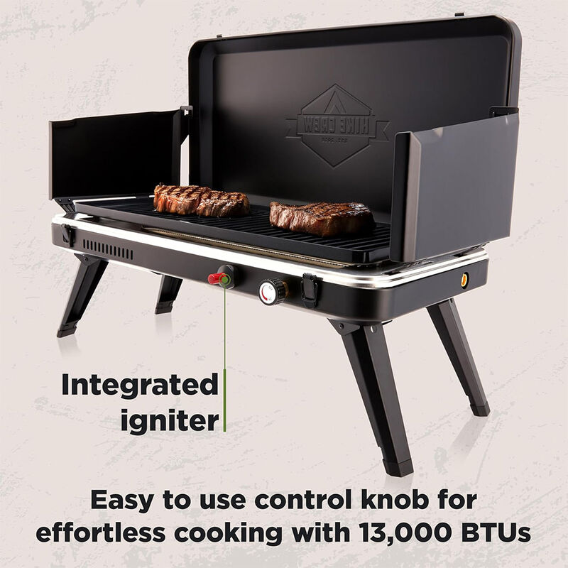 Hike Crew 2-Burner Gas Camping Grill, 13,000 BTU image number 2