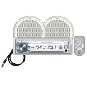 Dual MCP105 USB/MP3/WMA Media Receiver With Two 6.5" Speakers