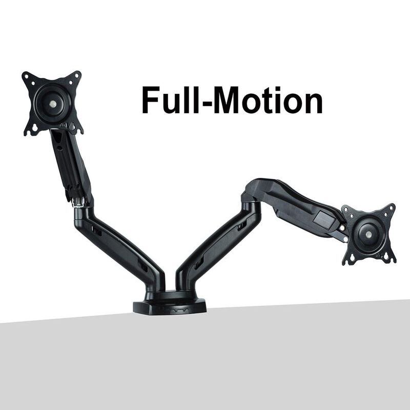 Mount 17&quot;-27&quot; Gas Spring Desk Dual Monitor- Double Arm  image number 4