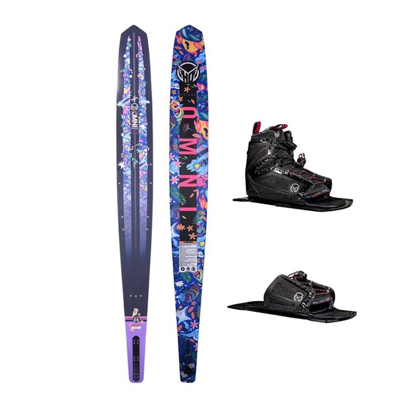 HO Omni Jungle Waterski with Women's Stance 110 Front Boot and Rear Toe Plate image number 1