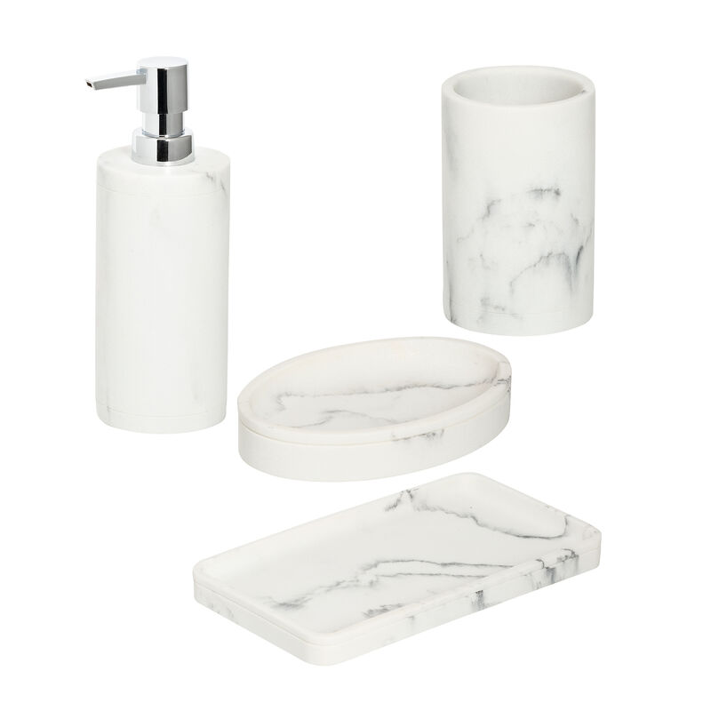 Honey Can Do 4-Piece Bathroom Accessories Set image number 2