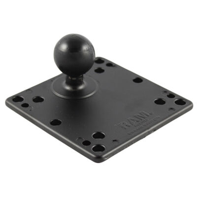 RAM Mount 3.625" Square Plate w/VESA Hole Pattern & 1.5" Ball