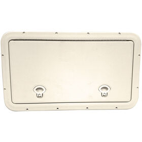 DPI Marine DPF Marine Creamy White Fulsh Series Hatch Door, 13" x 22-3/4" O.D. frame