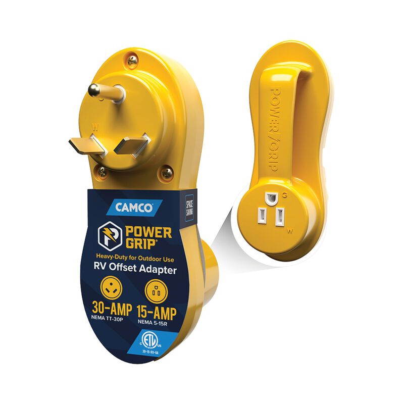 Camco Power Grip Electrical Offset Adapter