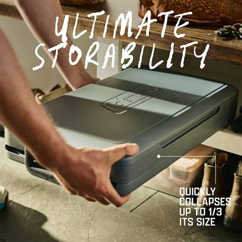 Coleman Snap 'N Go 35-Quart Collapsible Hard Cooler, Mussel image number 5