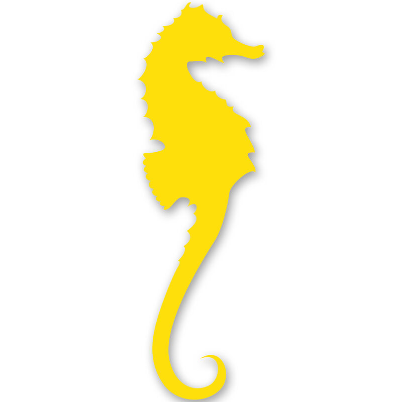 Sea Horse Vinyl Decal image number 13