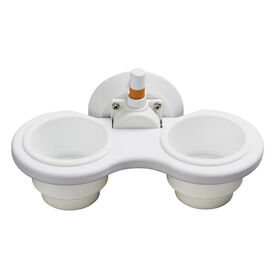 SeaSucker 2-Cup Holder, Vertical Mount, White