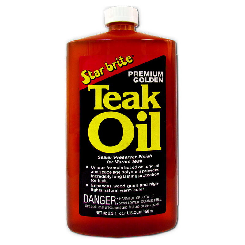 Star Brite Premium Golden Teak Oil, Quart image number 1