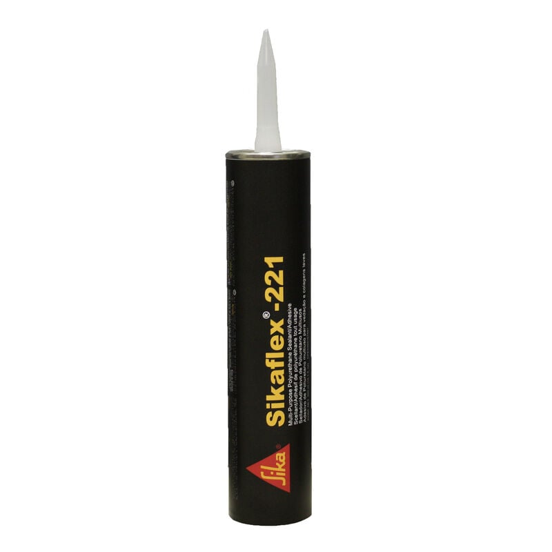 Sikaflex -221 Multi-Purpose Polyurethane Sealant/Adhesive, Black, 300 ml image number 1