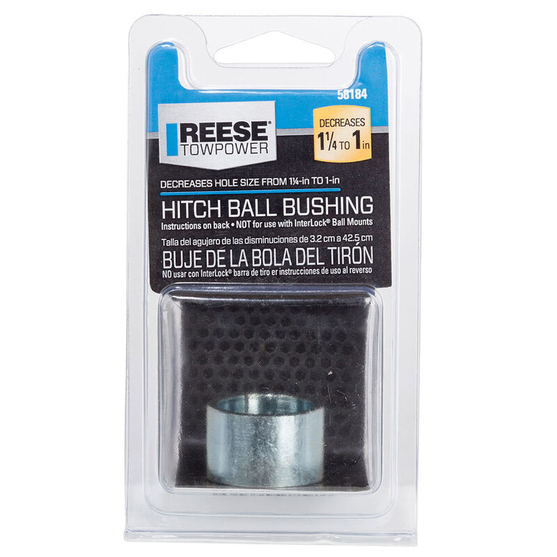 Reese Trailer Hitch Ball Shank Reducer, Reduces 1-1/4 Inch Diameter to 1 Inch Diameter image number 2