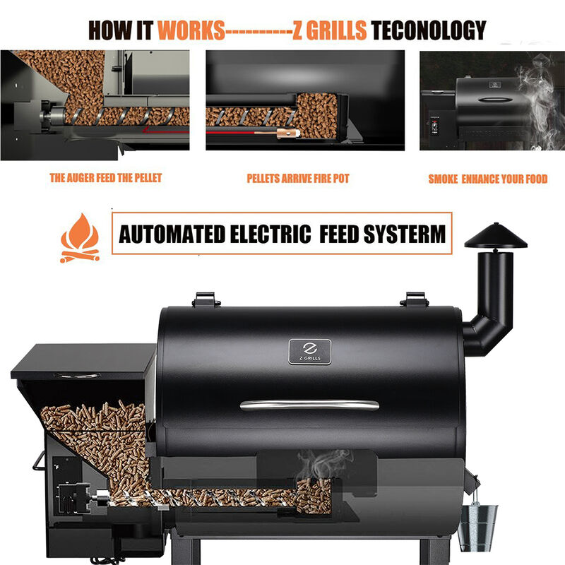 Z Grills 7002B Wood Pellet Grill and Smoker image number 9