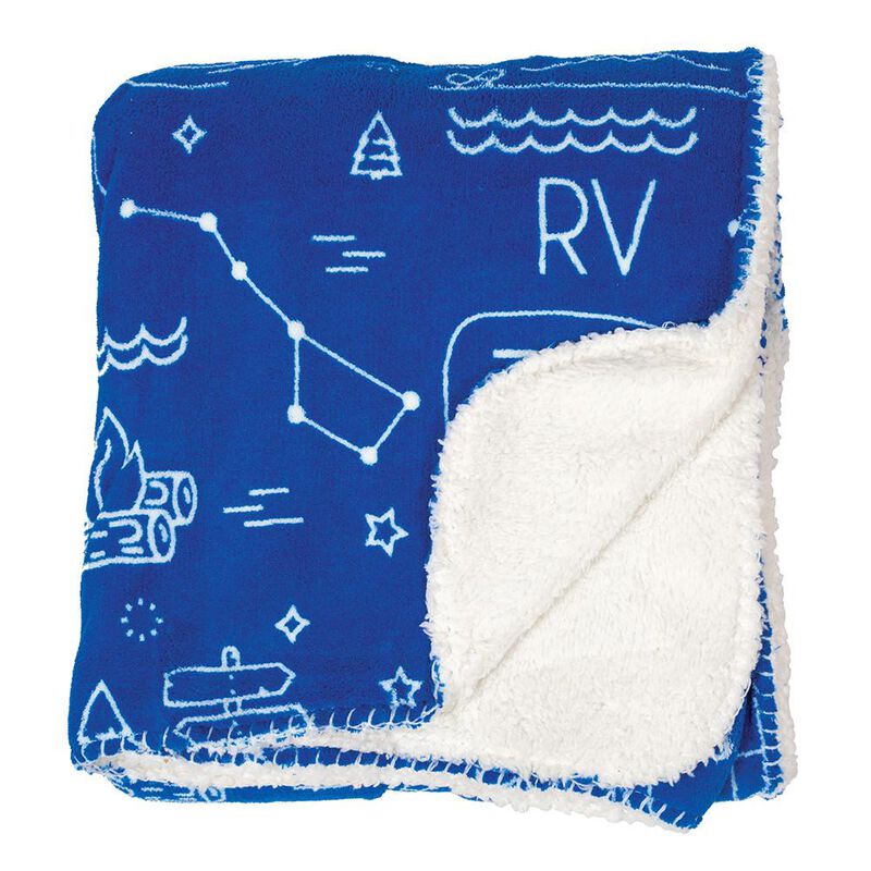 Camp Life Throws, 50&rdquo; x 60&rdquo;, Blue image number 2