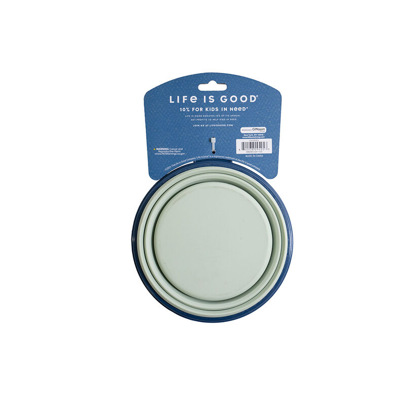 Life is Good 34-oz. Collapsible Travel Bowl, Sage Green image number 6