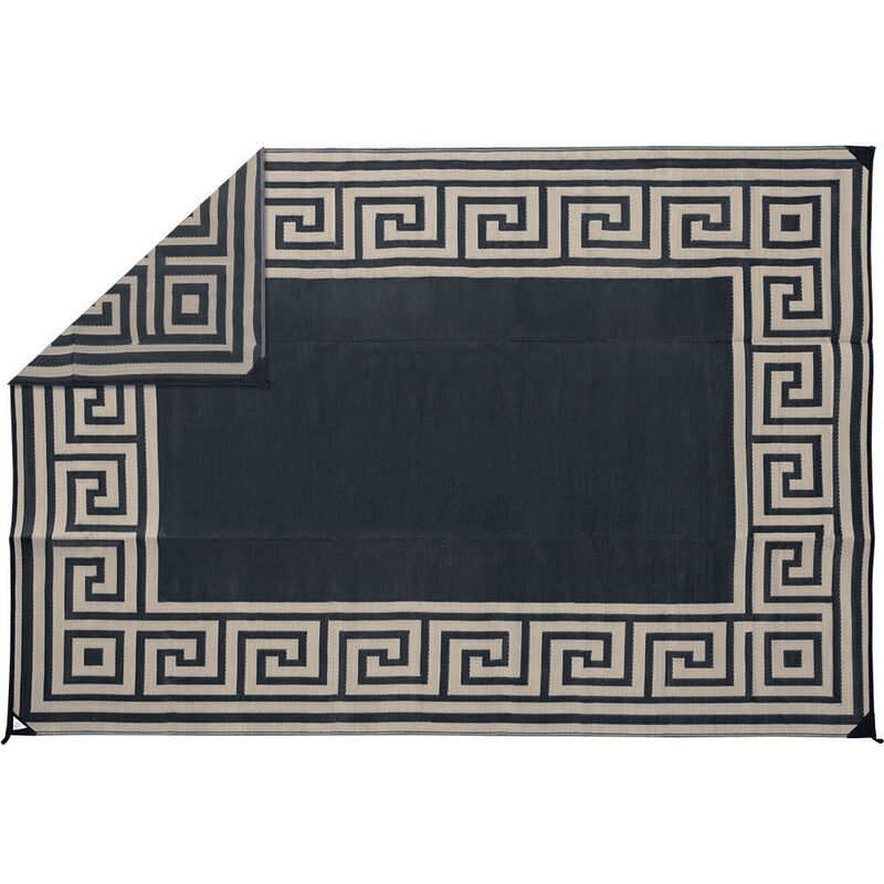 Reversible Greek Motif Design Patio Mat image number 4