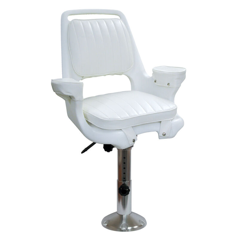 Wise Captain's Chair With Adjustable Pedestal, Slide Mounting Plate image number 1