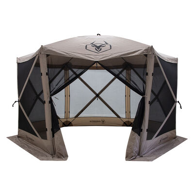 Gazelle Tents G6 6-Sided Portable Gazebo, Desert Sand