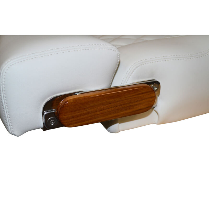 TACO Marine Skyway Deluxe Helm Seat with Teak Accent Package image number 3