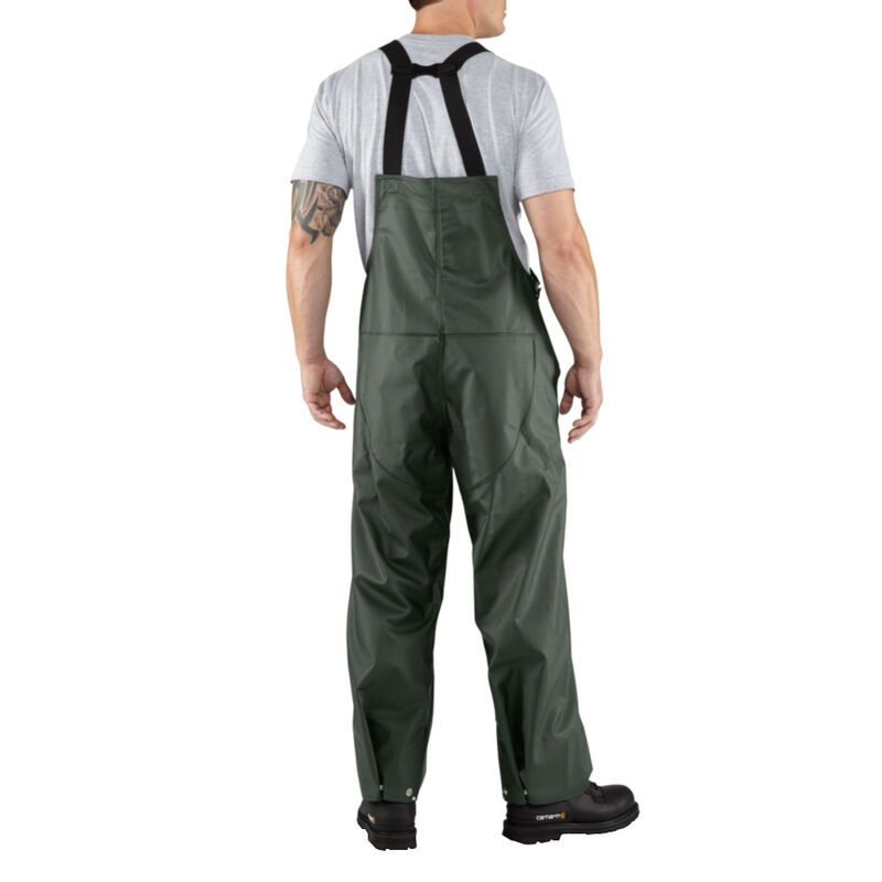 Carhartt Men's Surrey Rain Bib Overall image number 4
