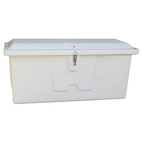 Stow 'N Go Fiberglass Dock Box White Small Standard (24"H x 54"W x 22"D)