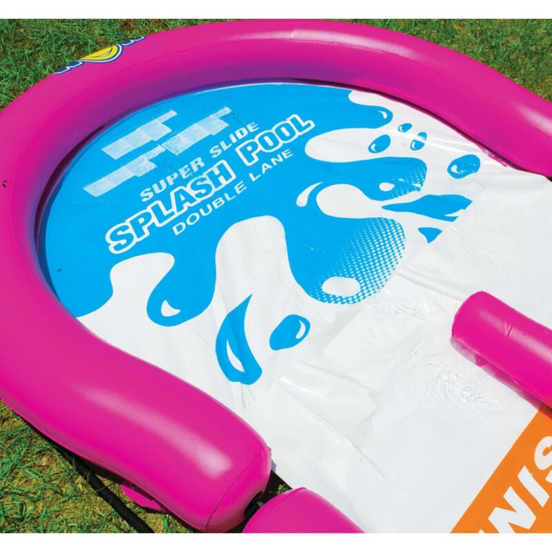 WOW Double-Lane Super Slide Splash Pool End Only image number 2