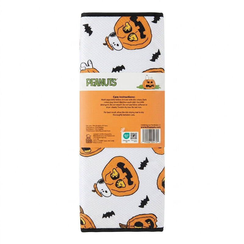 Peanuts Snoopy Jack-O-Lanterns, 2 Pack 16x18 in Dish Drying Mats image number 2