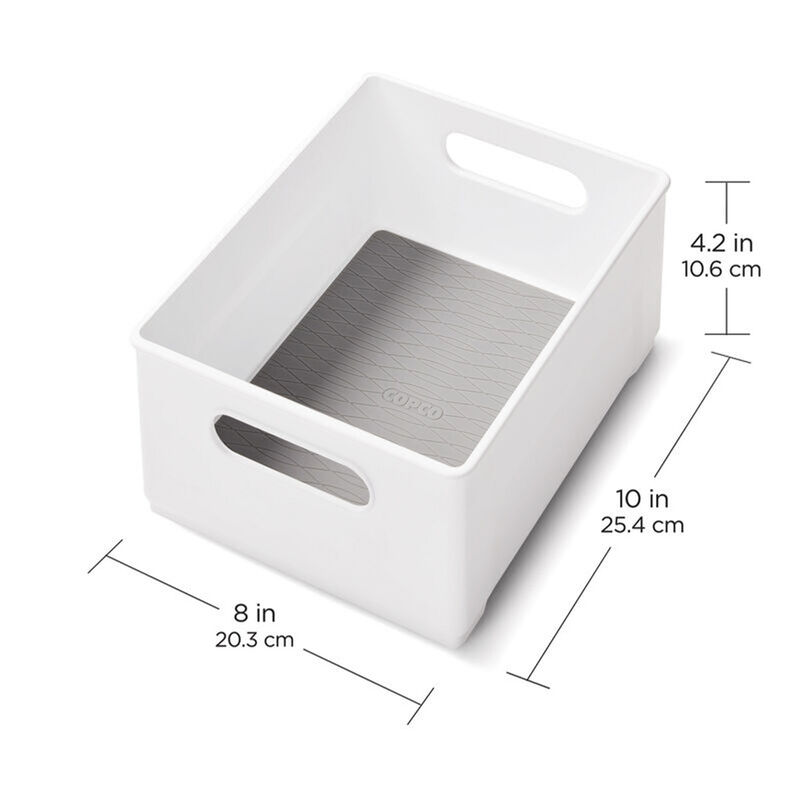 Copco 10" White Cabinet Storage Bin image number 3
