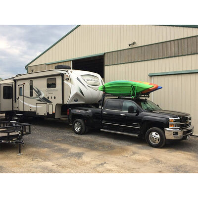 U.S. Rack 2007-2024 Silverado/Sierra Fifth Wheel 6' Over-Cab Rack, With Crossbars, Without Deck