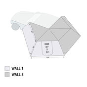 Overland Vehicle Systems Nomadic 270 LT Awning Wall 1, Driver Side